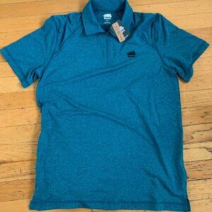 Roots NWT Men's S Zip Polo short sleeve shirt